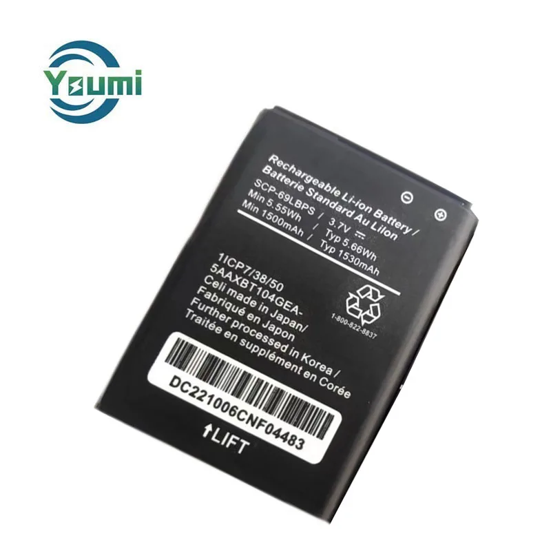 3.7V 1530mah OEM logo battery SCP-69LBPS for Kyocera Duraxv lte E4610 E4520 E4710 E4281 SCP-63LBPS battery