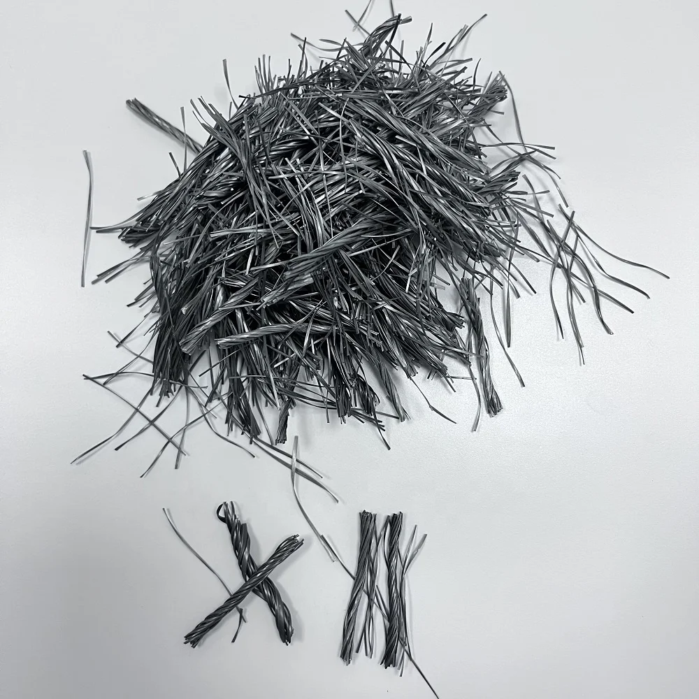 High Strength Hybrid Type 54mm Polypropylene Macro Fiber Easy Dispersion