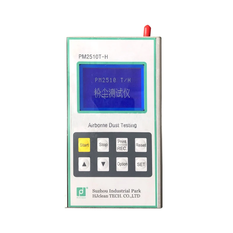 portable air quality monitor pm10 pm2.5 monitor pm2.5 dust meter detector airborne particle counter with print port