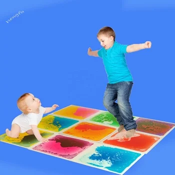 Игровые коврики Joy для малышей детские развивающие игрушки 3D ПВХ жидкий пол сенсорная жидкая плитка
