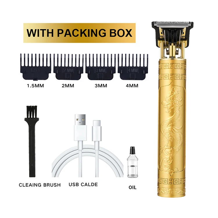 Cordless Rechargeable Edgers Clippers Electric Beard Trimmer Shaver Hair Cutting Kit Professional Hair Trimmer with LCD Display