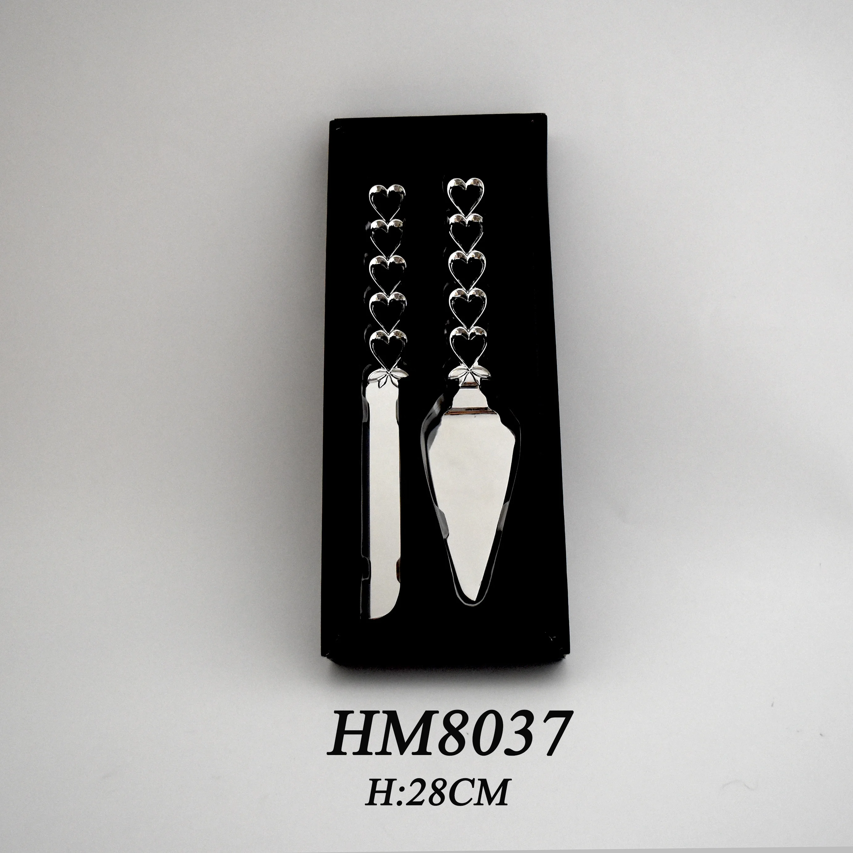 Steel wedding cake cutting knife kitchen silver cake shovel cutter set