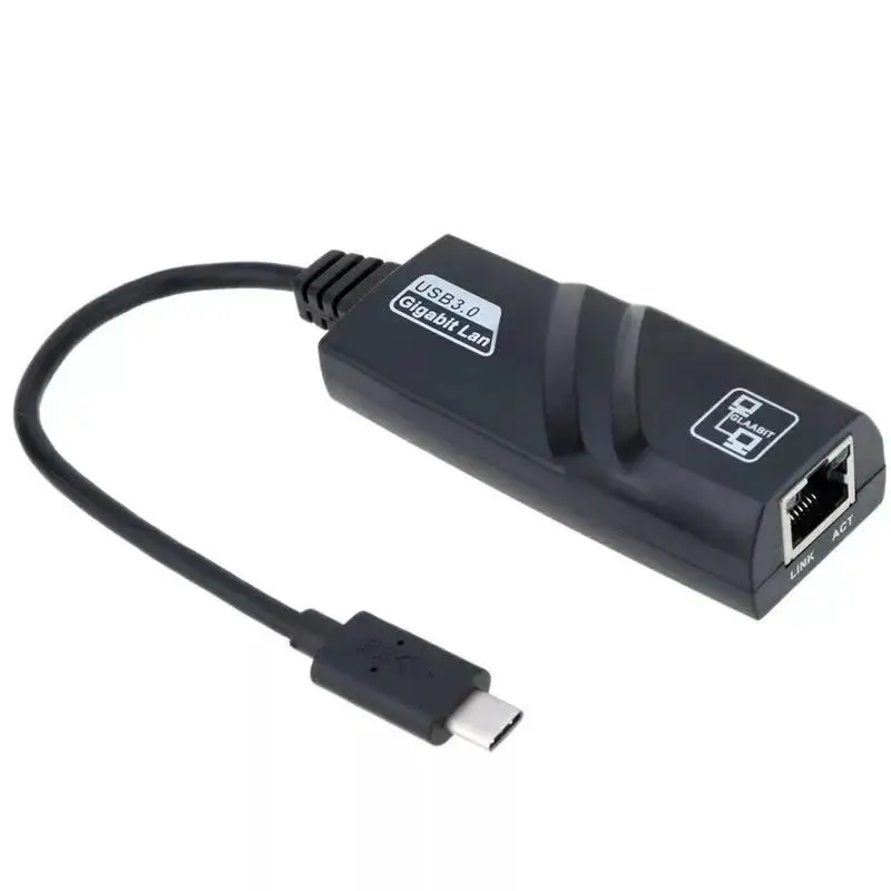 Type C USB to Ethernet Adapter  USB C 3.0 Gigabit Lan 1000Mbps Type-c to Rj45  Lan card