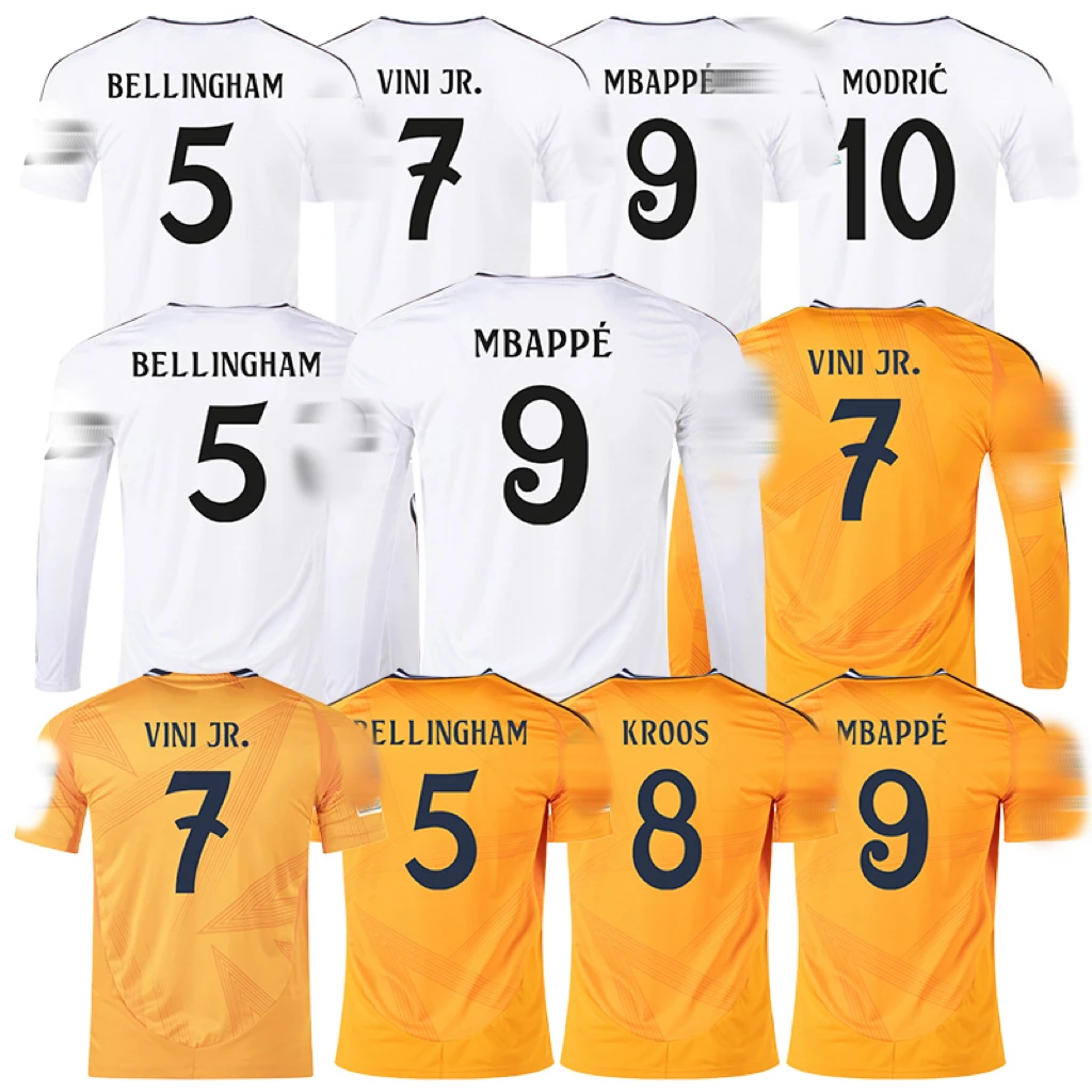 Real Thai 2024/2025 BENZEMA soccer jersey football shirt VINIJR KROOS MBAPPE MODRIC BELLINGHAM MADRID man player fan kit uniform