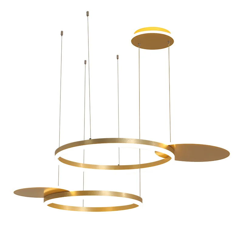 Wholesale price remote control led chandeliers ceiling light for home led droplight luxury circular led pendant light