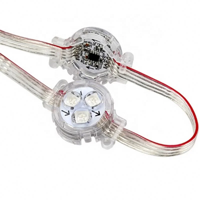 IP67 waterproof Addressable Led Lights Outdoor 30mm RGB 5050 Pixel 12V Led Point Light 1W smd led modules 50mm