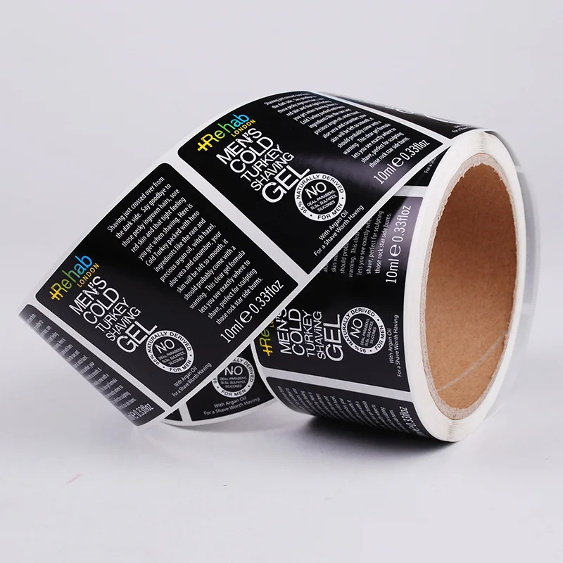 Self Adhesive Waterproof Printing bottle Labels Custom Stickers roll Brand Sticker wine label