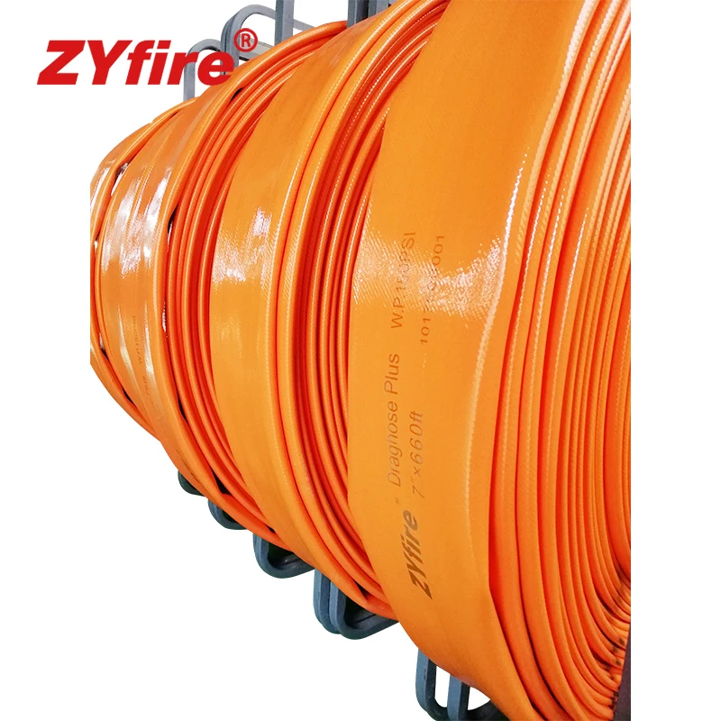 ZYfire 4-дюймовый гибкий полиуретановый шланг для подачи воды сельского хозяйства