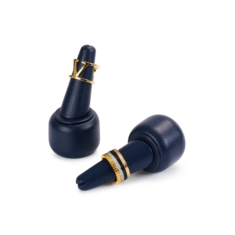 FANXI Fashion New Design Jewelry Display Sets Metal Microfiber Ring Stand Microfiber Metal Earring T Bar Ring For Showcase