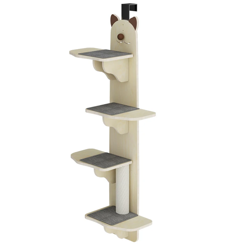 cat scratcher climbing frame cat wall mounted cat climbing ladder wood stairs