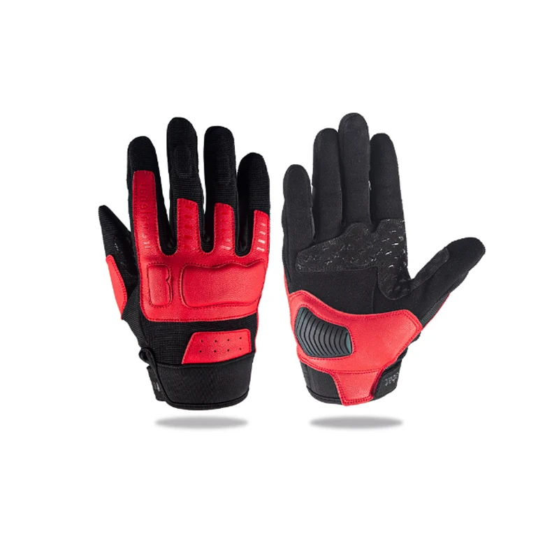 Verchoo 2023 Retro Motorcycle Riding Gloves Touch Screen Motocross Racing Gloves Breathable Motorbike Cycling Bike Hand Gloves