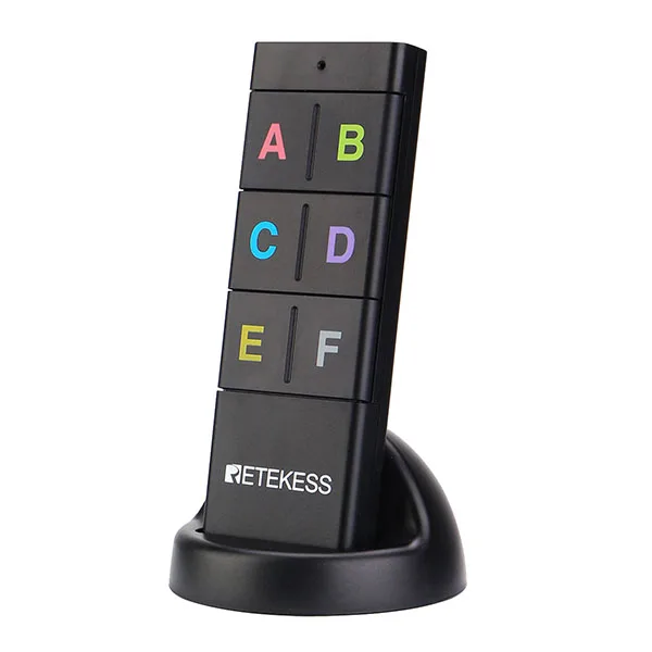 Wireless Finder Wireless RF Item Locator Item Tracker Wireless RF Pet Tracker with 1 RF Transmitter 6 Receivers  Retekess TH104