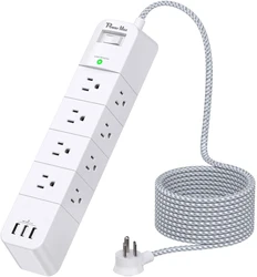 Hot Sale US 12 Way Surge Protector Joule Rating 700J Power Strip Home Office Essentials