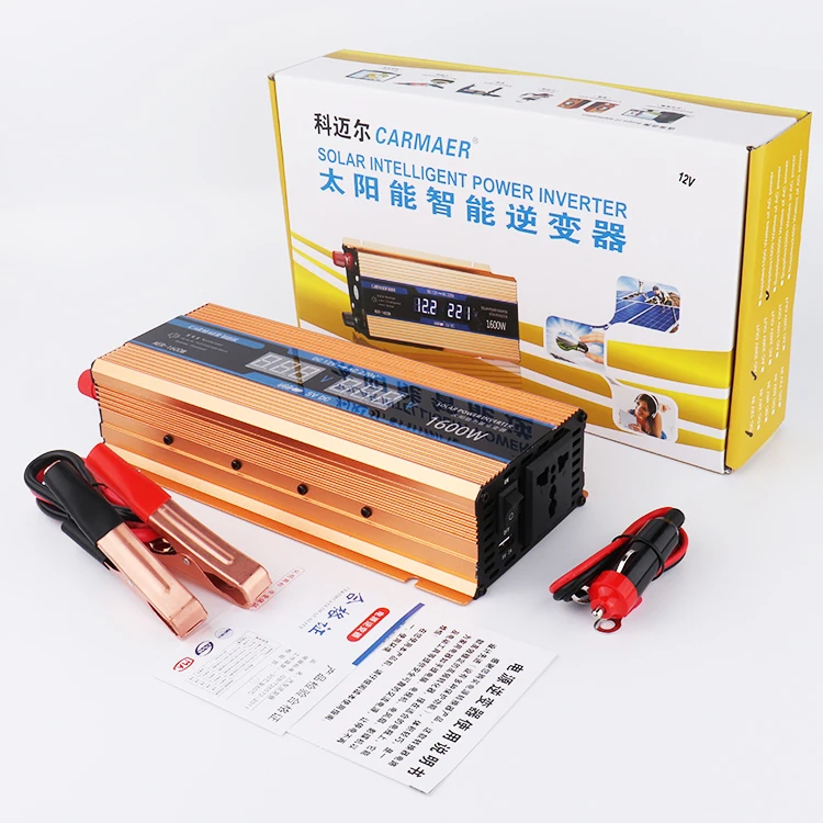 Modified Sine Wave Car Power Inverter Dc 12v To Ac 220v Output Voltage Charger 1200w 1200 w 1200watt 1.2kw Power Inverter