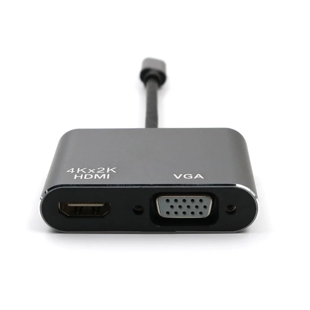 Type-c to HDMI VGA converter 4k USB 3.0 USB C PD  adapter cable mobile phone notebook 2 in 1/ 5 in 1 docking station