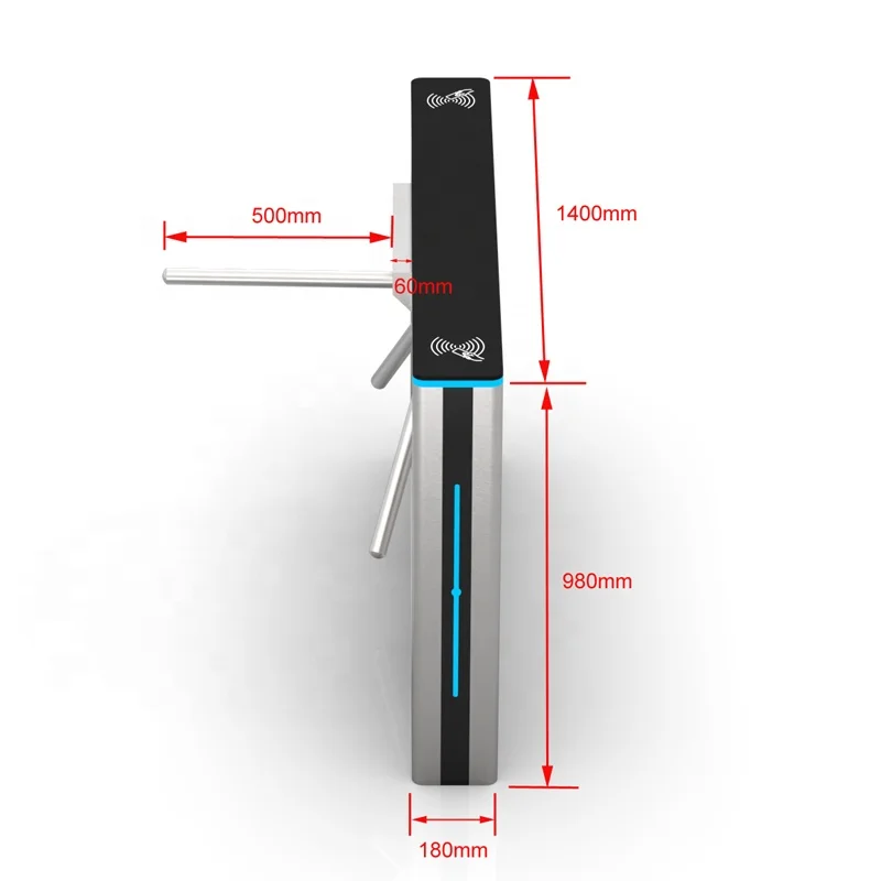Hot Sale Anti-tailgating Gym Bridge Tripod Turnstile RFID Fingerprint Reader Turnstiles Gate Control