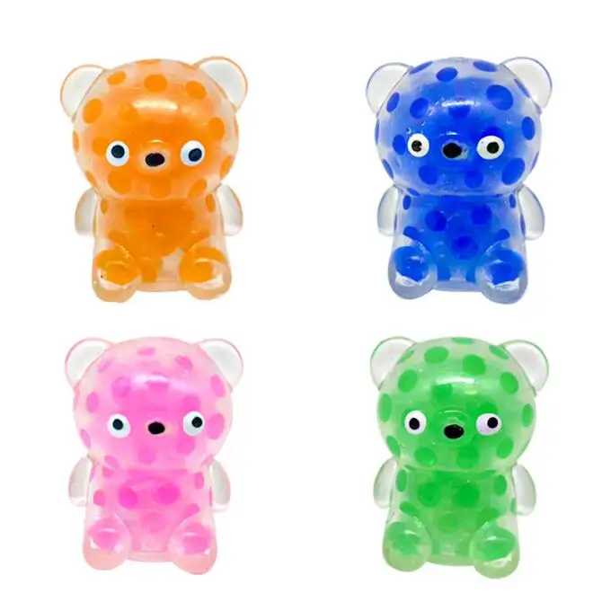 Little Bear Stree Balls Anti Fidget Ball TPR Sugar Stress Balls Animal Squeeze Release Stress Toys