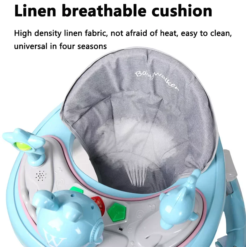 Wholesale Customized Multifunction Baby Walking Trend Baby Learning Rollator Baby Walker for Kids Toddlers 3 in 1 learning