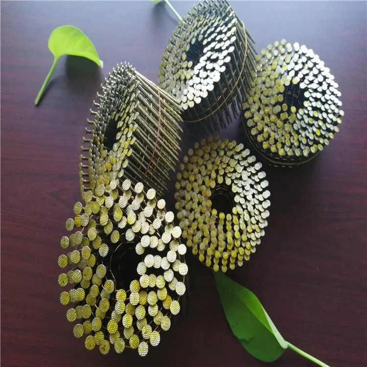 
15 degree wire weld wooden pallet coil nail / High Quality Wire Coil Nails for Fence Building 