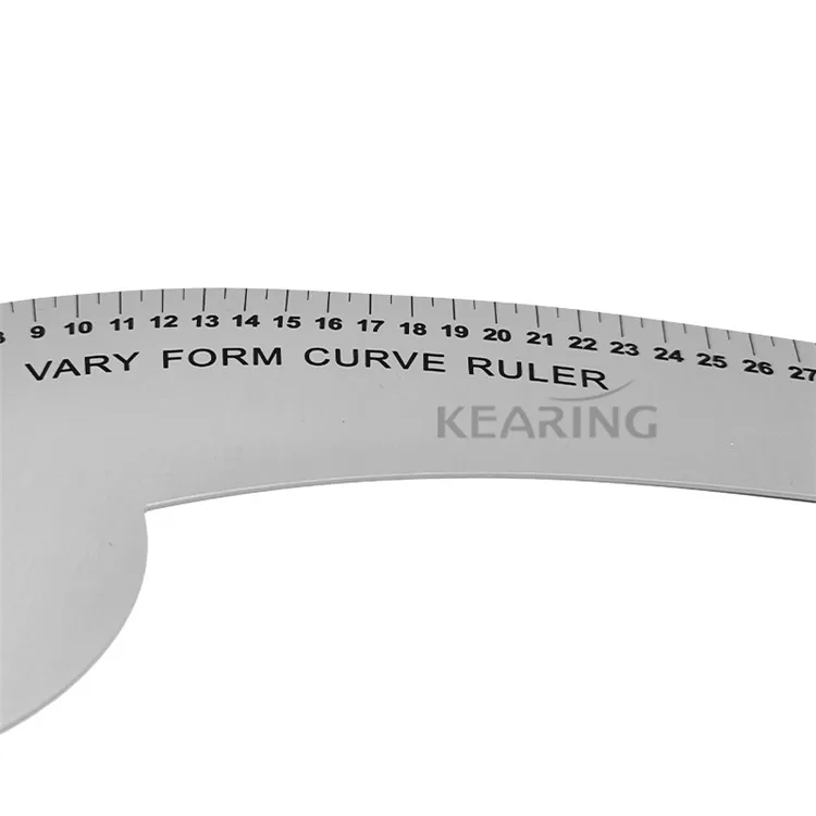 Kearing 2018 NEW 32CM Aluminum French Curve for Fashion Design Pattern Making #6132A