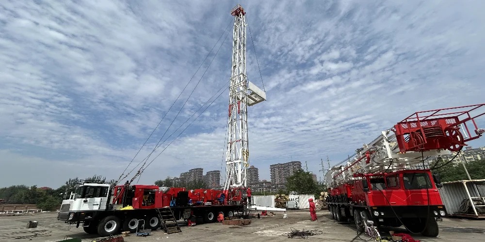 Oilfield Xj150 Xj250 Xj350 Xj450 Xj550 Xj650 Oil Well Truck mounted drilling rig &Workover Rig for oil drilling