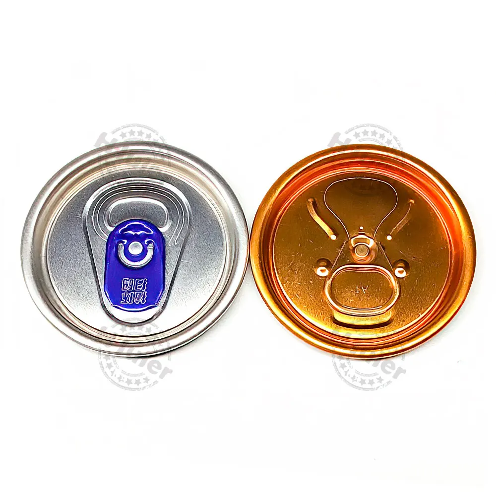 wholesale customized color beverage can end canned drinks Protective 202 B64 SOT CDL easy open can jar lid cover