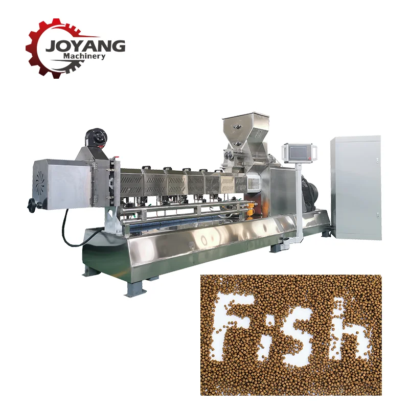 Automated Fish Feed Production Line Puffed Fish Feed Production Equipment Twin Screw Fish Feed Processing Line