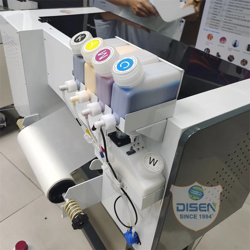 Multifunction Digital A3 30cm I1600 XP600 Heads Fast Speed Heat Transfer Garment Hoodie Shoes Canvas Bag DTF PET Film Printer