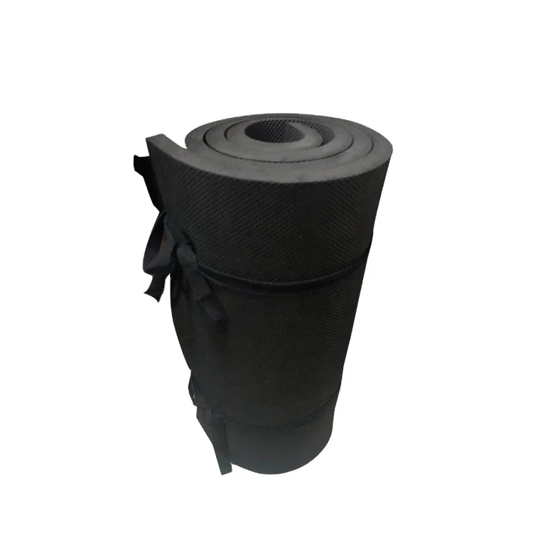 Outdoor EVA foam camping mat Black closed cell foam mat XPE outdoor training waterproof  sleeping mat Field training foam pad
