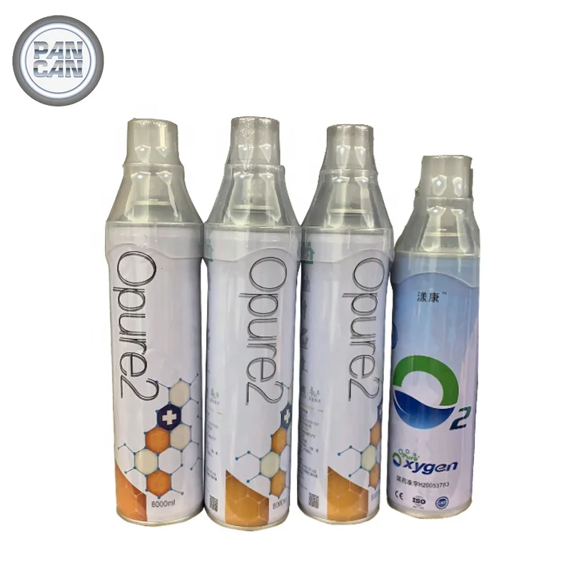 Аэрозольный оловянный баллон, баллон с наполнением кислородом на 10 л