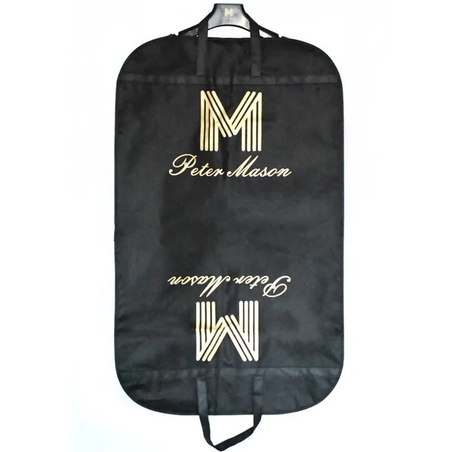 Foldable non woven custom garment suit cover bag for clothes