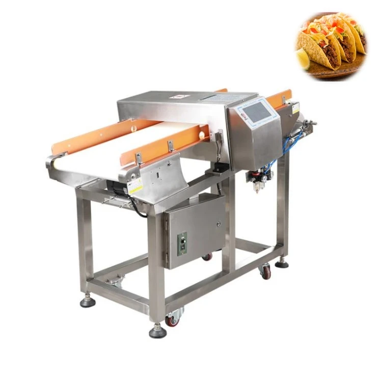 high sensitivity metal detector for food industry frozen food and vegetable processing industrial metal detector