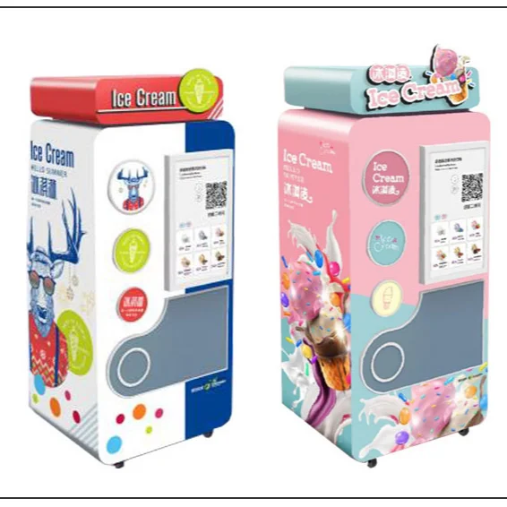 Автоматический торговый автомат/машина для производства беспилотного мороженого