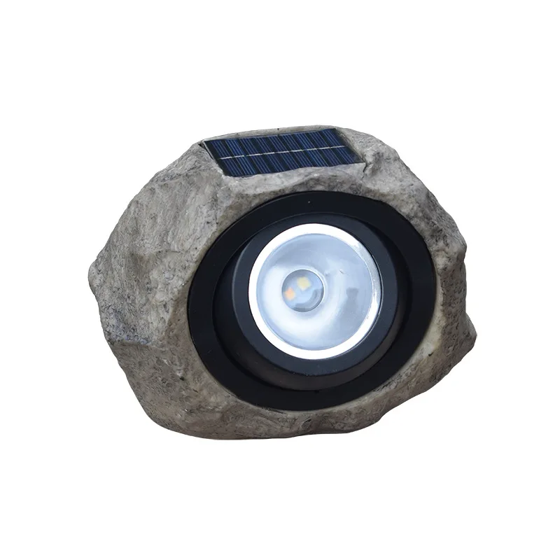 Simulation Garden Rock Lights Landscape Outdoor Decorative Waterproof Pathway Spot Lights Led Solar Onyx LED Stone Light Garden