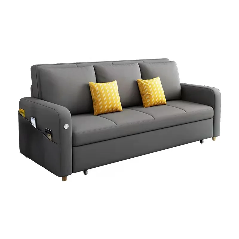 Simple Modern living room low prices foldable sofa cum bed sofa bed with storage