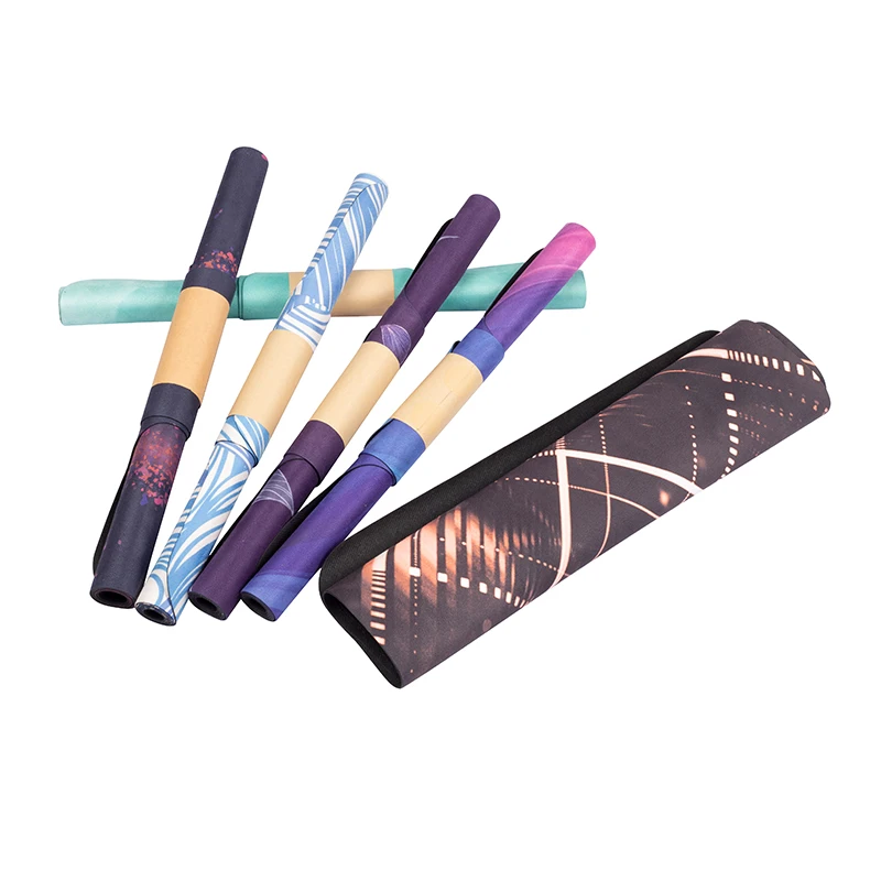 Eco friendly natural rubber custom printing yoga mat non slip,  pilates fitness mats