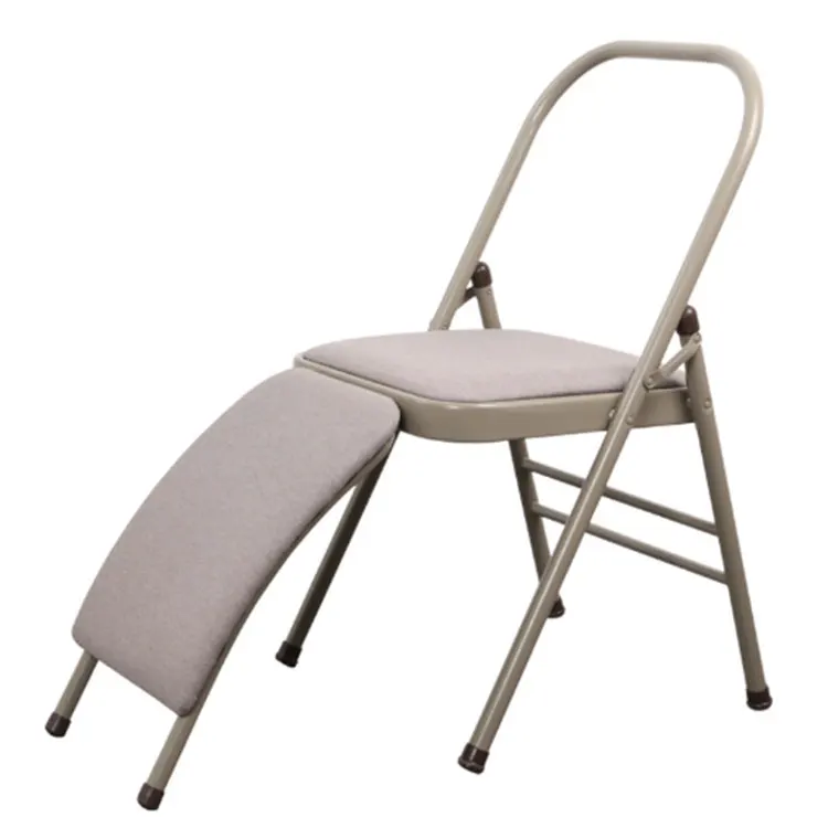 Wholesale Fitness Auxiliary Tool Steel Backless Yoga Folding Chair