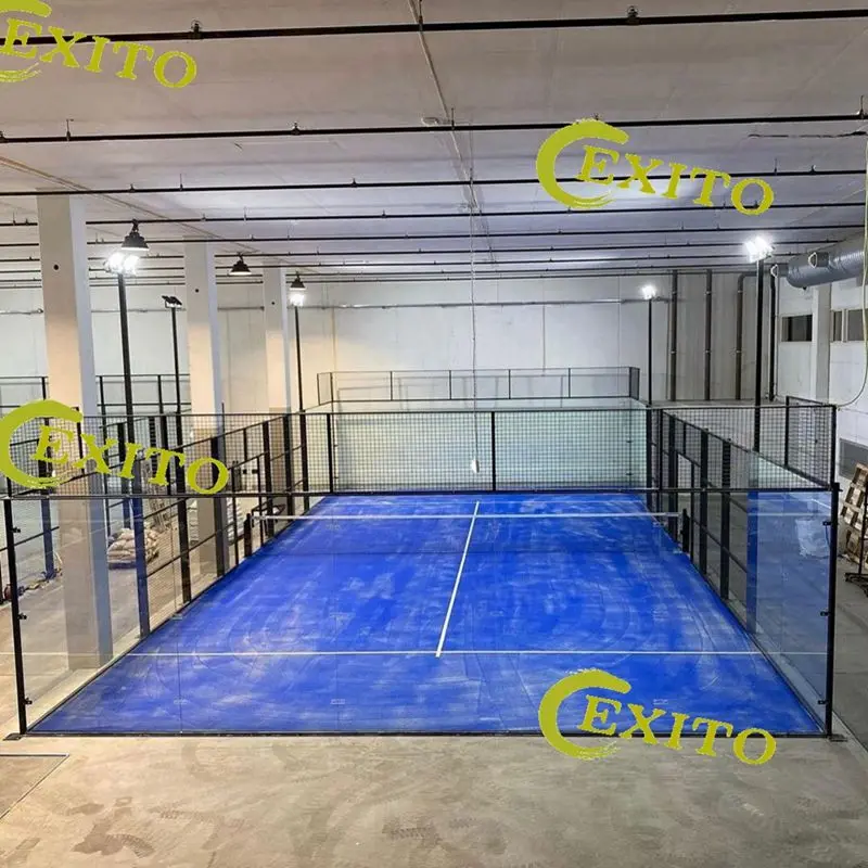 EXITO  2023 Pedal Padel Tennis Court Panoramic Factory Price Paddel Courts