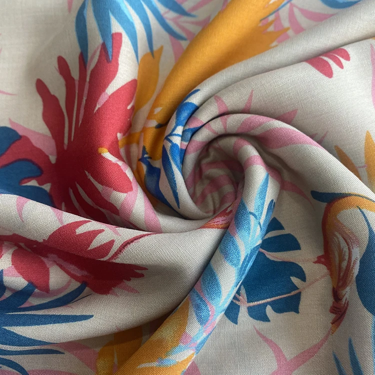 Shaoxing textiles wholesale 2023 high quality 45s 100% rayon 95gsm viscose/rayon  fabric for clothing