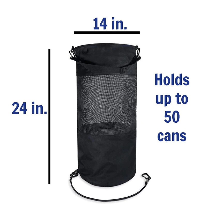 Large Volume Hanging Boat Trash bag Easy to Store Hang it on your boat Trash Bag High Grade Material waterproof nylon mesh Bag