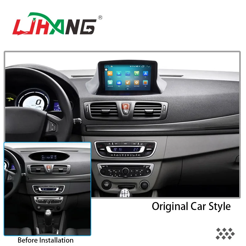 7 inch android 13 8+128G car radio For RENAULT Megane III Fluence 2009-2011 gps navigation multimedia player stereo