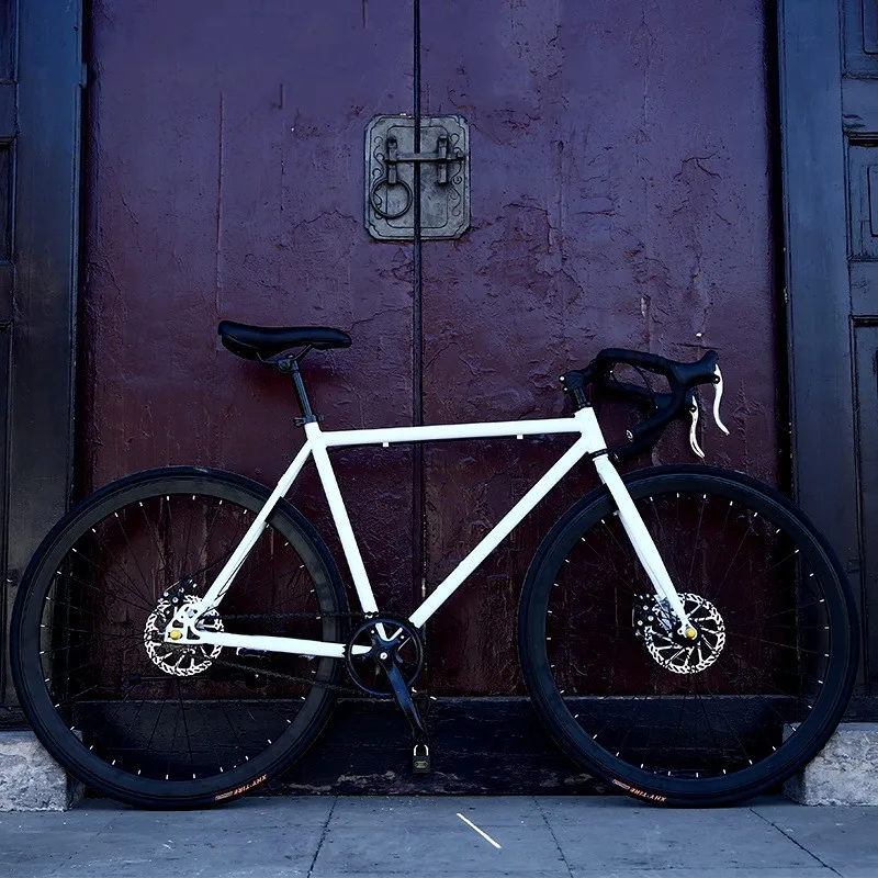 Factory Sale Single Speed Fixie 24 inch 26 inch Double Disc Brake Fixed Gear Bike Bicycle