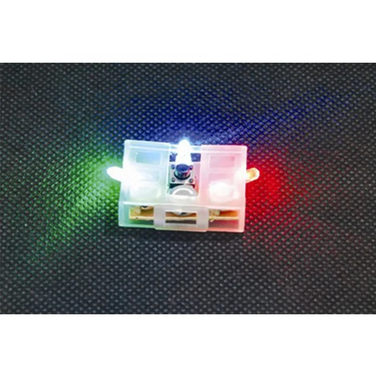 custom  night Running Safety Warning on/off button switch Waterproof Flashing neon Led Shoe cloth Light for shoes sole