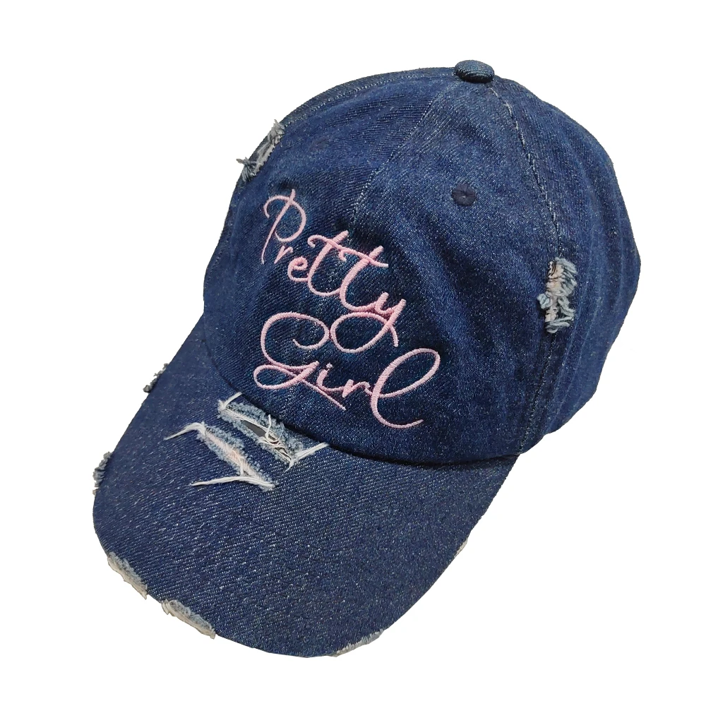 Wholesale Vintage 6-Panel Dad Hat Washed Faded Cotton With Custom Pattern Custom Logo Golf Baseball Cap for Men and Women