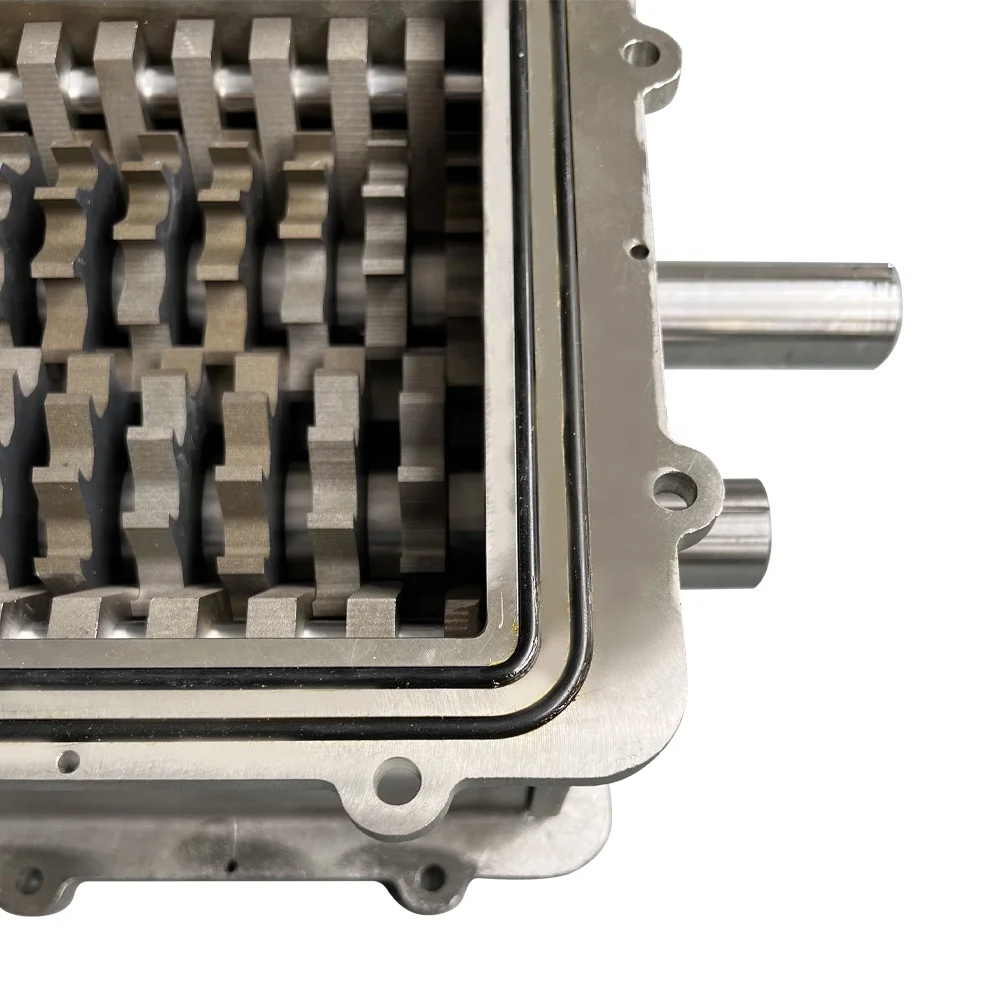 Household Double Shaft Shredder Feeding Chamber Box Price/Mini Shredding Shredder Chassis with a Set of Blades