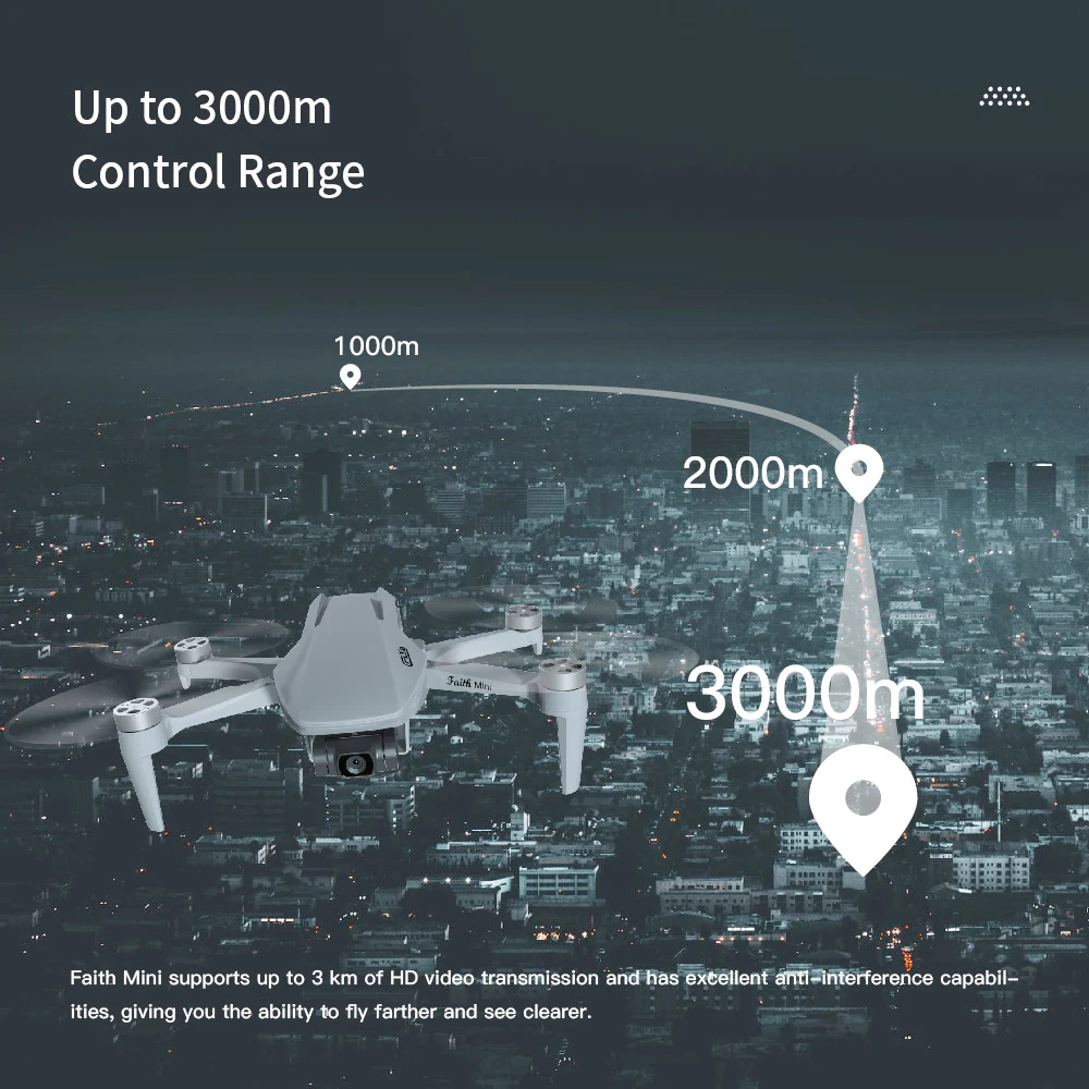 Faith Mini 4 K Hd 360 Degrees Rotation Dual Cameras, Remote Control Drones Outdoor High-Definition Aerial Photographic Uav Drone