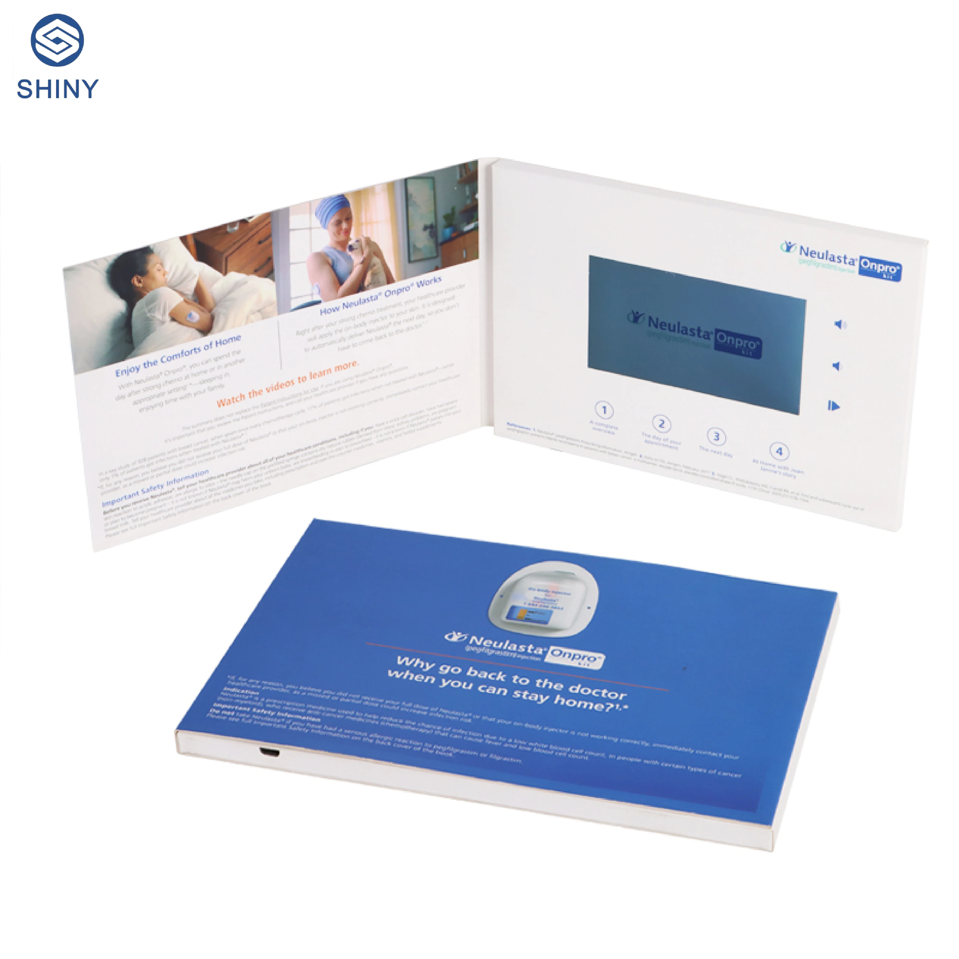 Customized Printing Homemade Video Brochure Lcd Booklet hd Screen Card Magazine Hardcover Calendar for Greeting Cards Brochure