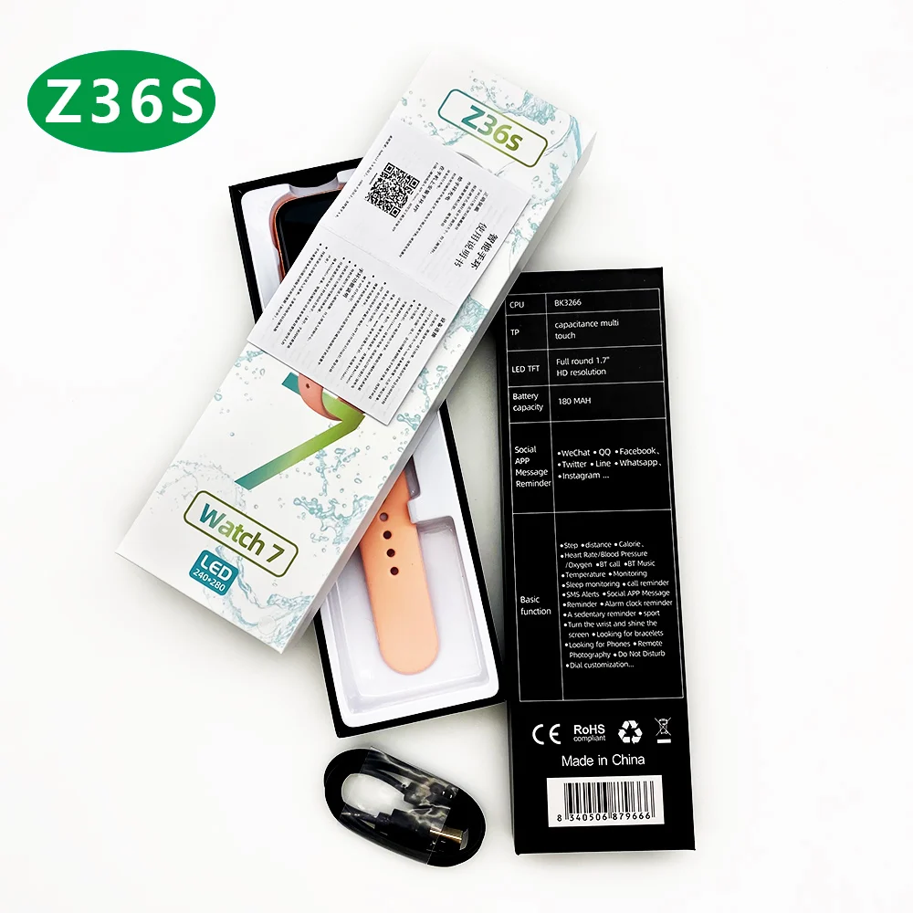 Новые продукты серия 7 Z36S Смарт-часы браслет 1 69 дюйма fitpro водонепроницаемые IP67 портативные устройства