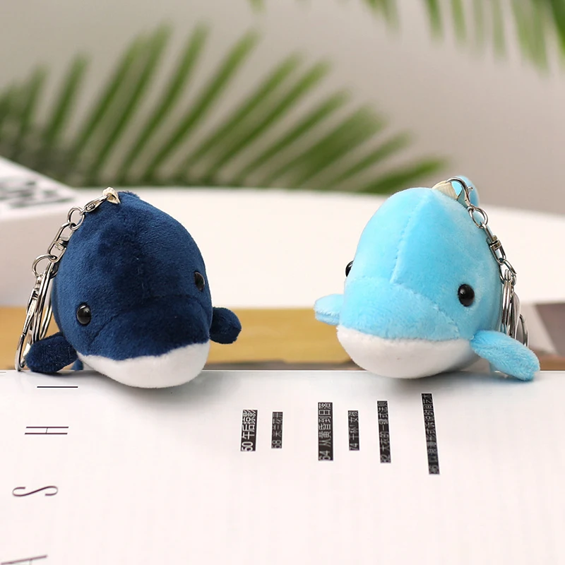 Cute dolphin whale pendant Baby Blue Whale Shark pillow Ocean fish plush toy stuffed animal stuffed dolphin
