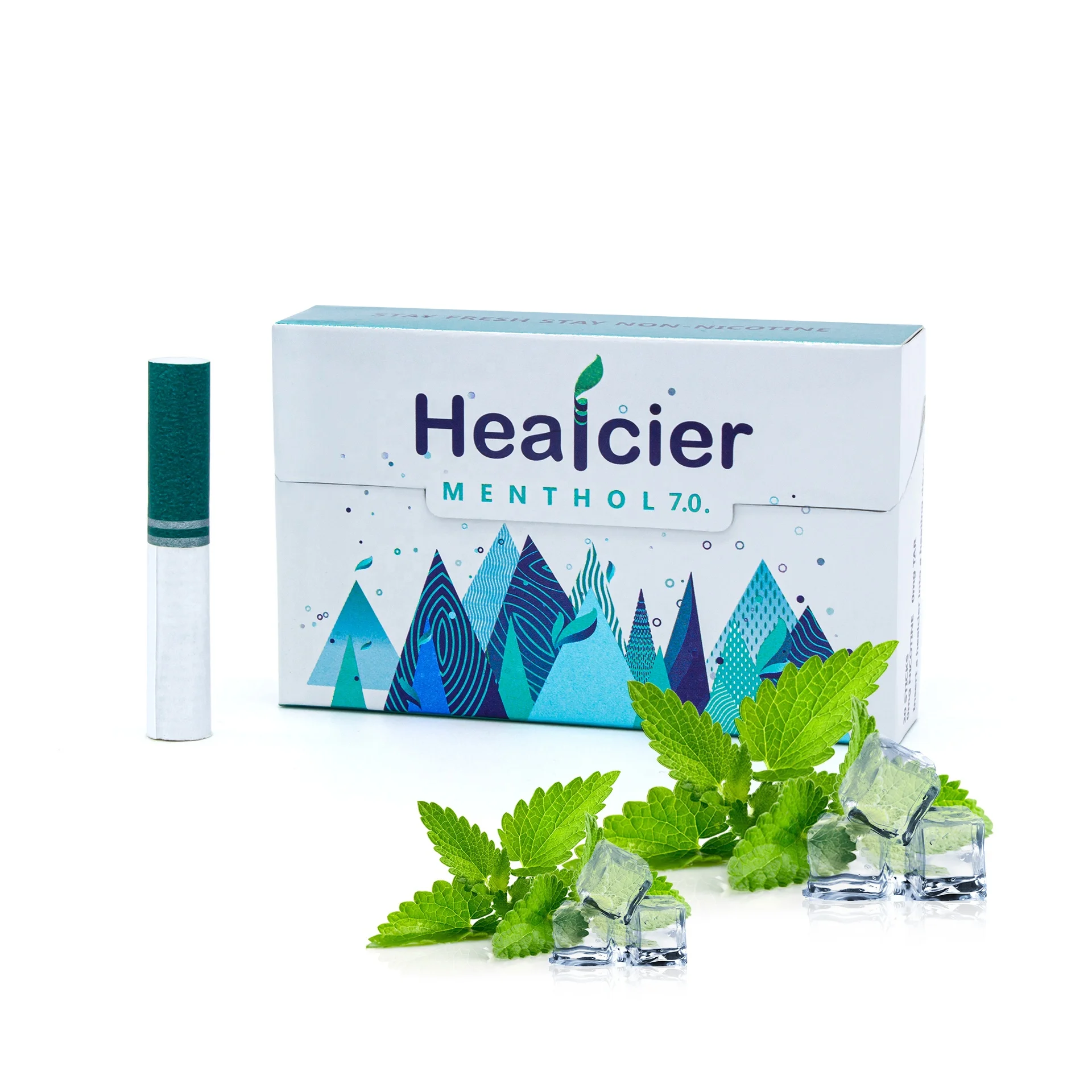 Healcier heat not burn botanical extracts no nicotine healthy alternative to vapor electronic cigarettes